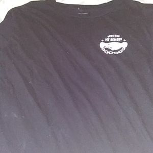 " down with my demons" long sleeve tee